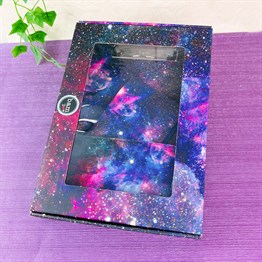 Space Tasarımlı Özel Kutulu Sekreterlik Lastikli Defter Ve Kalemlik Set