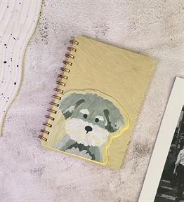 Spiralli Köpek Tasarımlı Defter x12
