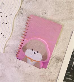 Spiralli Köpek Tasarımlı Defter x12