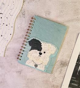 Spiralli Köpek Tasarımlı Defter x12