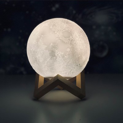 Standlı 3D Moon Lamba