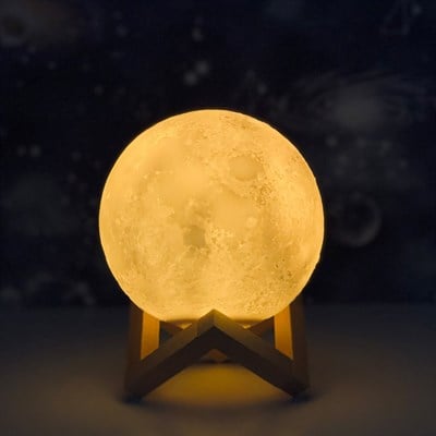 Standlı 3D Moon Lamba