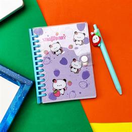 Strawberry Tasarımlı Günlük Defter Ve Kalem Set 