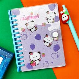 Strawberry Tasarımlı Günlük Defter Ve Kalem Set 