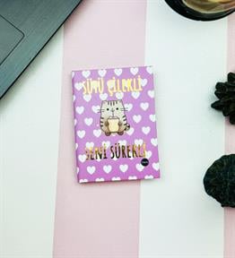 Sütü Çilekli V2 Tasarımlı Sert Kapaklı Mini Defter