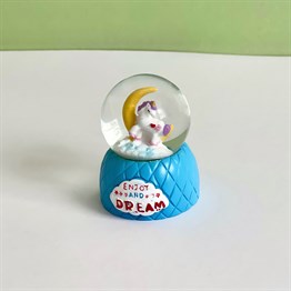 Tadını Çıkar Ve Hayal Et Unicorn Tasarımlı Mini Boy Kar Küresi