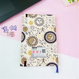 Tarot Ay Ve Güneş Tasarımlı Kalın Kitap Görünümlü Defter