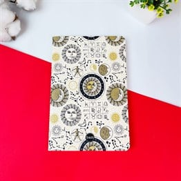 Tarot Ay Ve Güneş  Tasarımlı Terzi Dikişli Defter