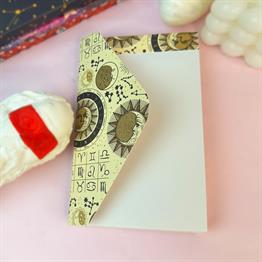 Tarot Ay Ve Güneş Tasarımlı Zarf Defter