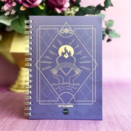 Tarot Gökkuşağı Kalp Ateş Tasarımlı Konuşan Ajanda