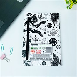 Tarot Kedi Tasarımlı Lastikli Defter