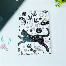 Tarot Kedi Tasarımlı Lastikli Defter