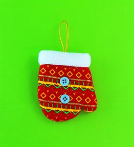 Tekstil Yılbaşı Süsü 8X11 cm x12