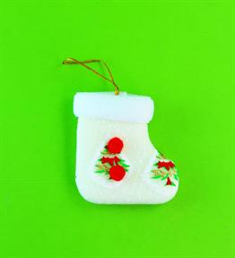 Tekstil Yılbaşı Süsü 8X11 cm x12