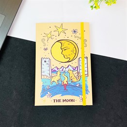 The Moon Tasarımlı Lastikli Defter