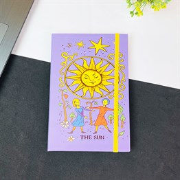 The Sun Tasarımlı Lastikli Defter