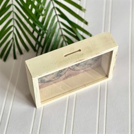 The Word Wooden Money Box