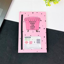Thrash Tasarımlı Lastikli Defter