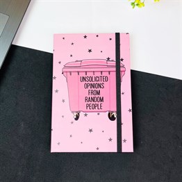 Thrash Tasarımlı Lastikli Defter