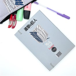 Titan of Attack Tasarımlı Lastikli Defter