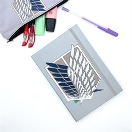 Titan of Attack Tasarımlı Lastikli Defter