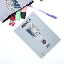 Titan of Attack Tasarımlı Lastikli Defter