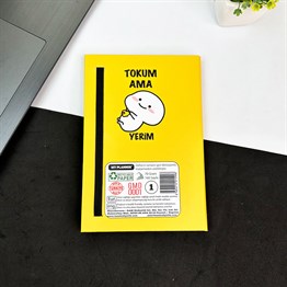 Tokum Ama Yerim Tasarımlı Lastikli Defter