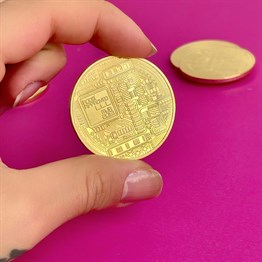 Toptan Altın Kaplama Hatıra Bitcoin Parası