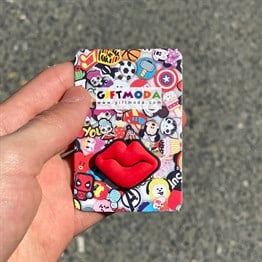 Crocs Charms Kırmızı Dudak