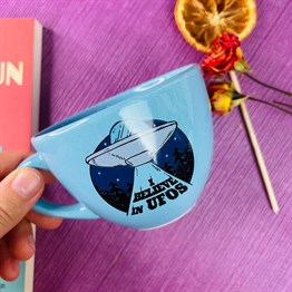 Ufo Blue Printed Cup
