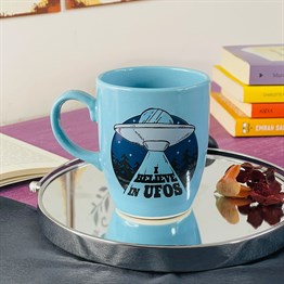 Ufo Blue Printed Mug