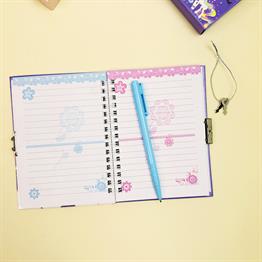 Unicorn 2 Tasarımlı Kilitli Günlük Defter Ve Kalem Set