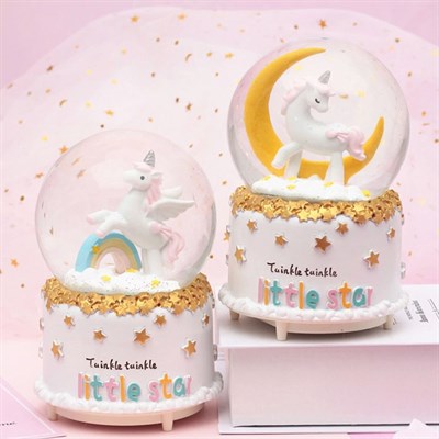 Unicorn Kar Küresi Büyük Boy