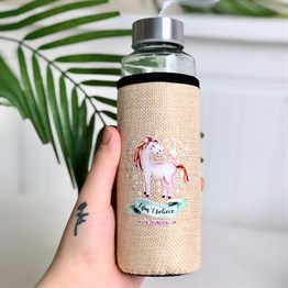 Unicorn Kılıflı 400 Ml Cam Matara