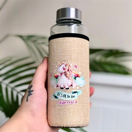 Unicorn Kılıflı 400 Ml Cam Matara
