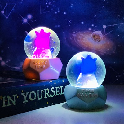 Unicorn Orta Boy Işıklı Kar Küresi