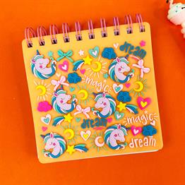 Unicorn Tasarımlı Kabartmalı Defter