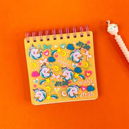 Unicorn Tasarımlı Kabartmalı Defter