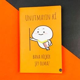 Unutmayın Ki Bana HiçbirŞey Olmaz  Tasarımlı Terzi Dikişli Defter