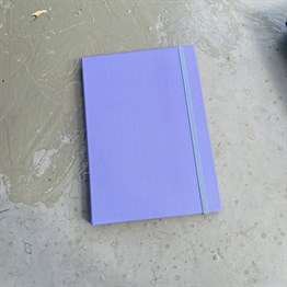 UV Baskıya Uygun Düz Mor Tasarımlı Lastikli Defter