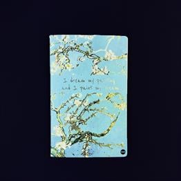 Van Gogh Badem Çiçeği Tasarımlı Terzi Dikişli Defter