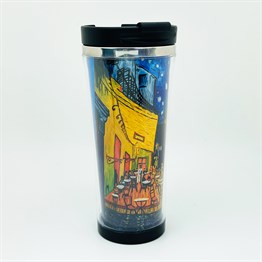 Van Gogh Kafe Terasta Gece Tasarımlı 400 Ml Kağıt Termos