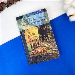 Van Gogh Café Terrace at Night Saddle Stitched Notebooks