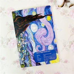 Van Gogh Yıldızlı Gece Tasarımlı Art Defter