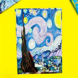 Van Gogh Yıldızlı Gece Tasarımlı Sekreterlik