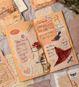 Vintage Tasarım Scrapbook Kağıdı