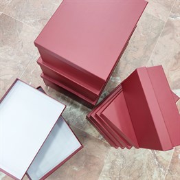 Cherry Color 10 Pcs of Gift Boxes Set