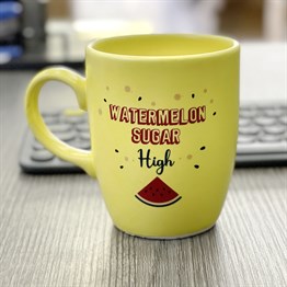 Watermelon Sugar High Yellow Printed Mug
