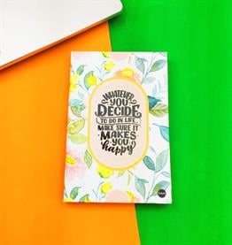 Whaterver You Decide Tasarımlı Lastikli Defter