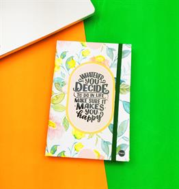 Whaterver You Decide Tasarımlı Lastikli Defter